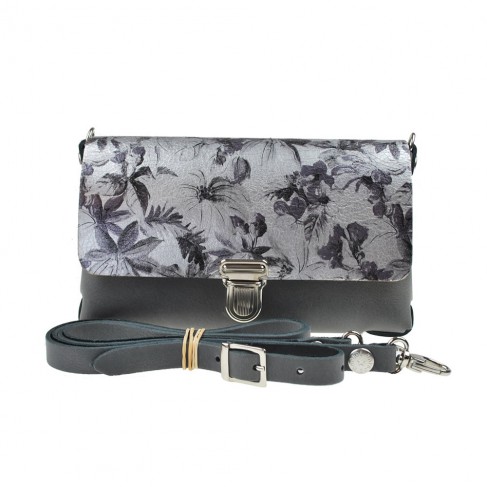 Two Tone Bag Anthracite Flower